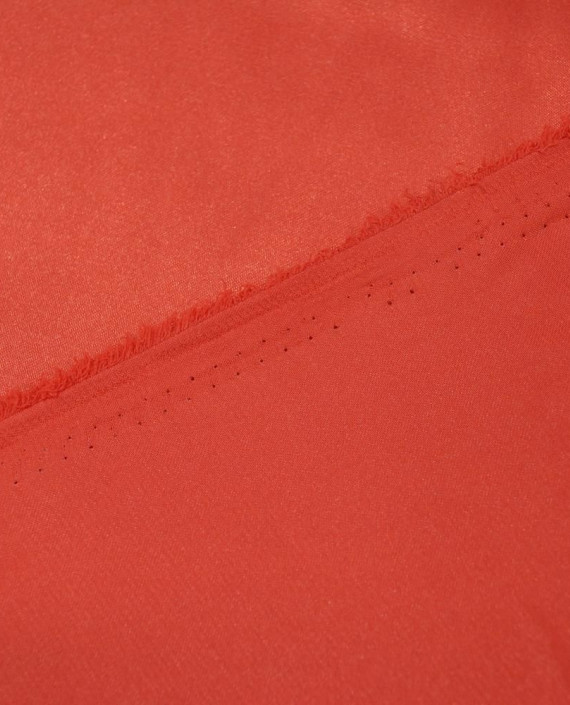 Ткань Креп-сатин "Алый" 0039 цвет красный картинка 2