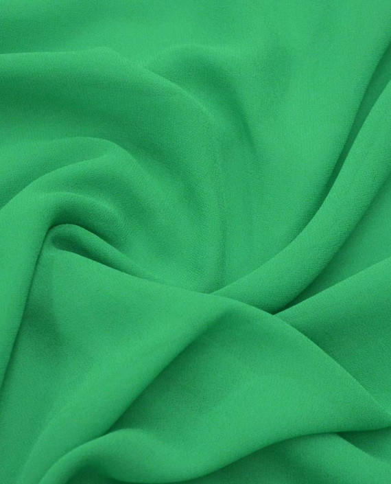 Ткань Креп-шифон 0005 цвет зеленый картинка 1