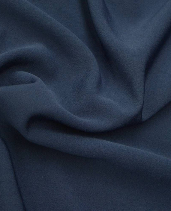 Ткань Креп-шифон - последний отрез 3 10025 цвет синий картинка 1