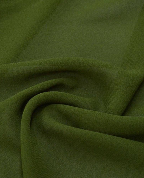 Ткань Креп-шифон 0035 цвет зеленый картинка