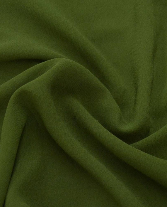 Ткань Креп-шифон 0035 цвет зеленый картинка 2