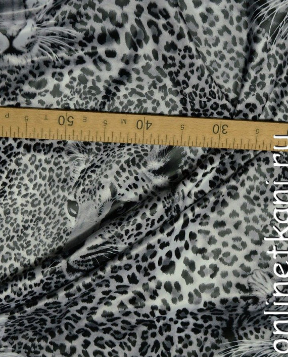 Ткань Курточная 123 цвет серый леопардовый картинка 2