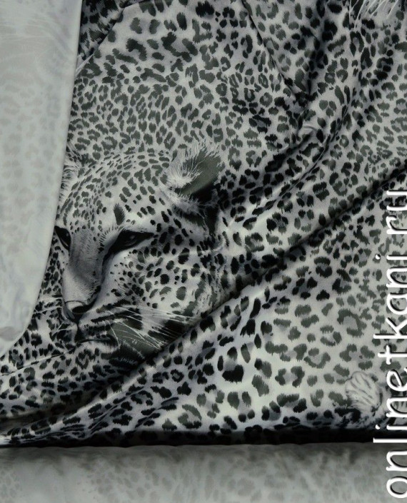 Ткань Курточная 123 цвет серый леопардовый картинка 3