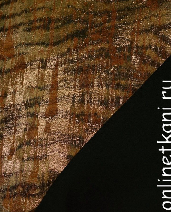 Ткань Курточная 127 цвет коричневый абстрактный картинка 1
