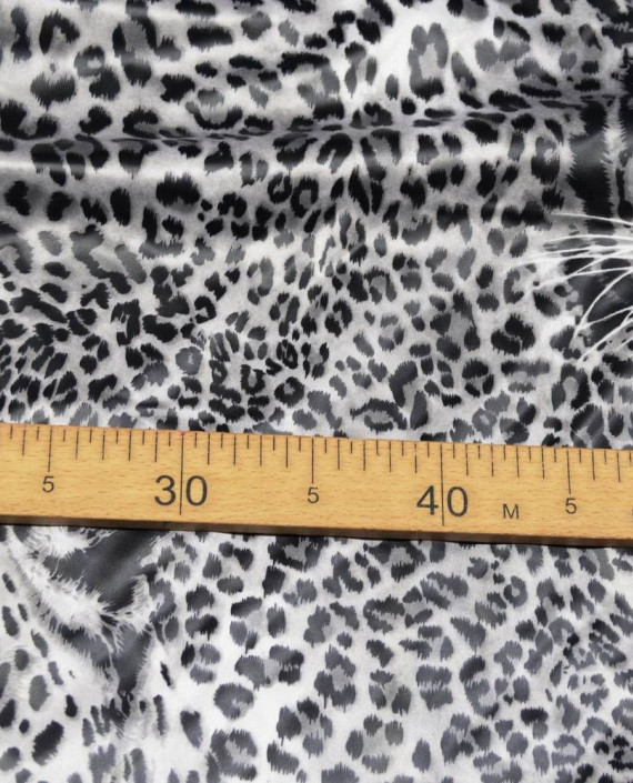 Ткань Курточная 283 цвет серый леопардовый картинка 1