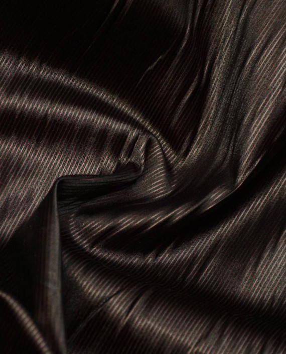 Ткань Курточная 380 цвет коричневый в полоску картинка