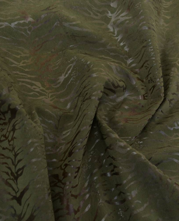 Ткань Курточная 436 цвет хаки леопардовый картинка