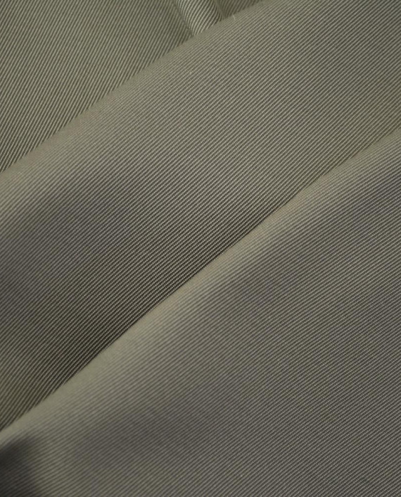 Ткань Шелк Курточный 563 цвет серый полоска картинка 1
