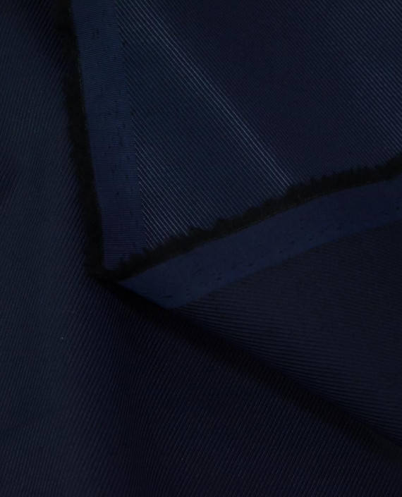 Ткань Шелк Курточный 579 цвет синий полоска картинка 1