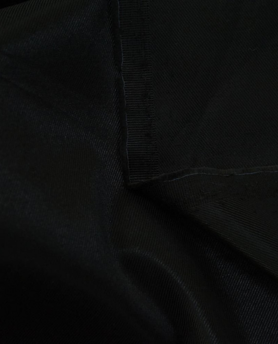 Ткань Хлопок Курточный 581 цвет черный полоска картинка 1