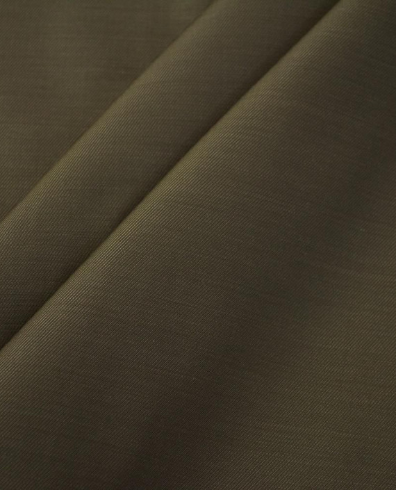 Последний отрез-2м Ткань Шелк Курточный 1594 цвет хаки картинка 1