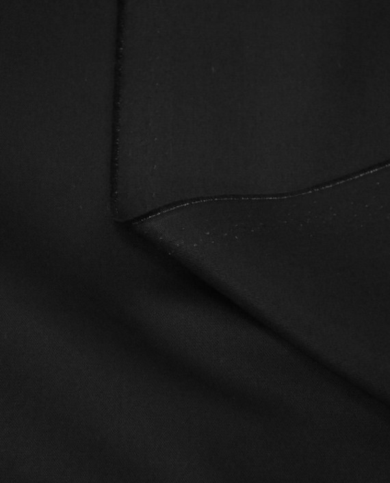 Ткань Хлопок Курточный 597 цвет черный картинка 2