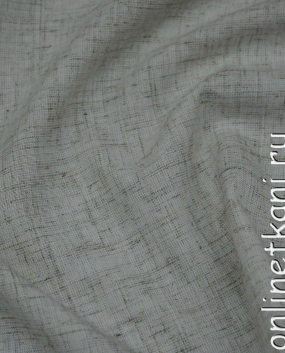 Ткань Лен "Рубаха" 0060 цвет серый меланж картинка 1