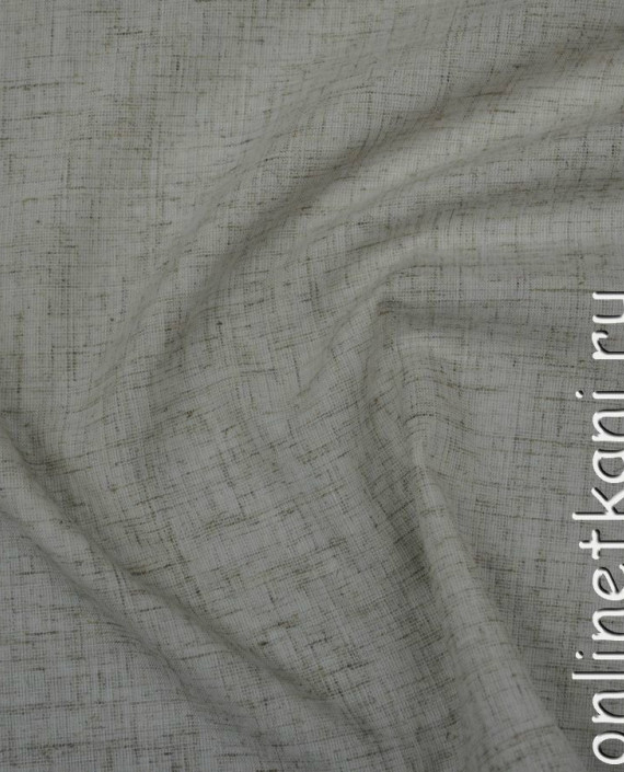 Ткань Лен "Рубаха" 0060 цвет серый меланж картинка 2