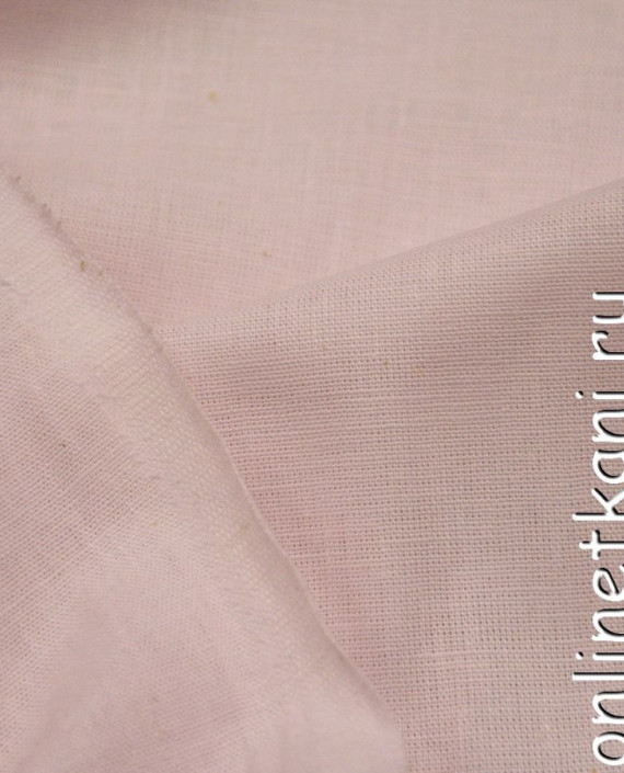 Ткань Лен 0161 цвет розовый картинка 1