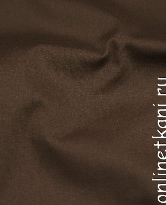 Ткань Лен 0235 цвет коричневый картинка