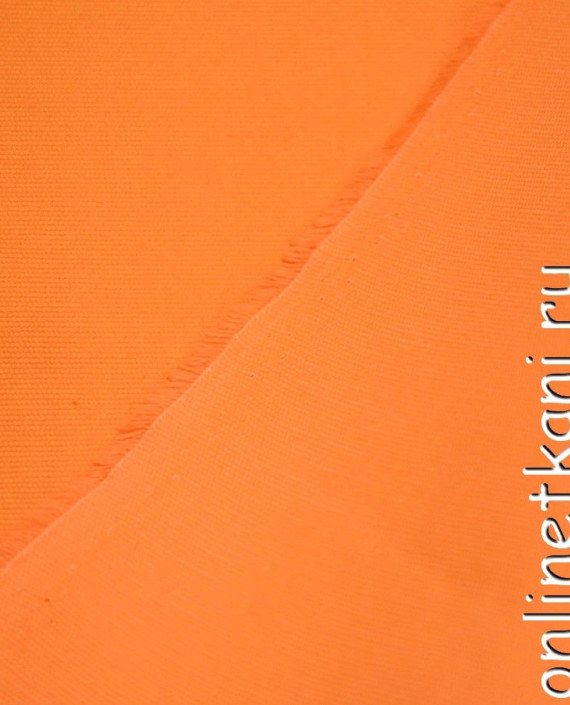 Ткань Лен 0268 цвет оранжевый картинка 1