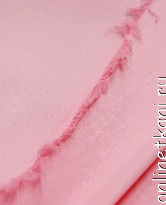 Ткань Лен 0303 цвет розовый картинка 1