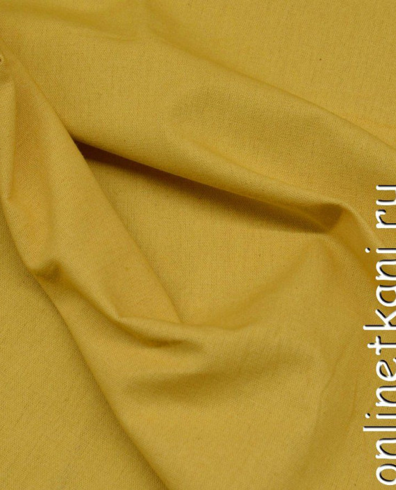 Ткань Лен 0356 цвет желтый картинка 2