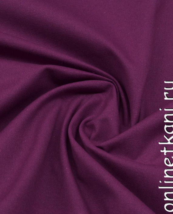 Ткань Лен 0378 цвет фиолетовый картинка