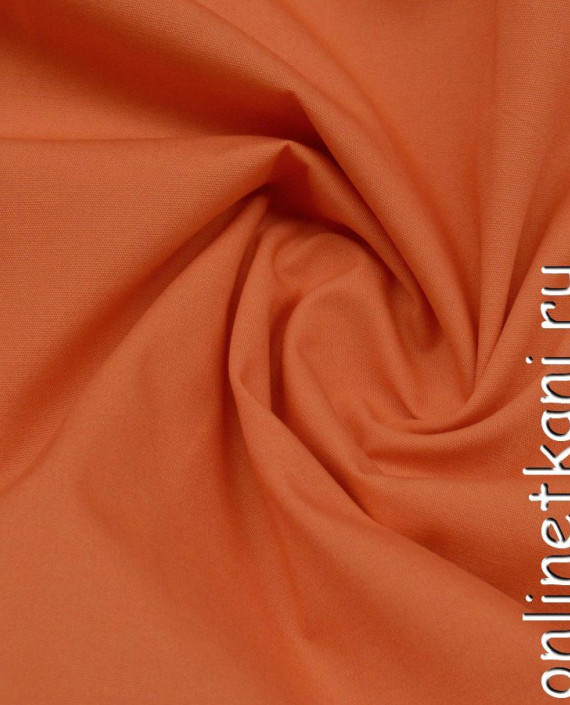 Ткань Лен 0401 цвет оранжевый картинка