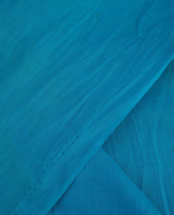 Ткань Лен Рубашечный 0417 цвет голубой картинка 1