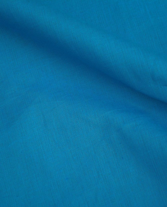 Ткань Лен Рубашечный 0418 цвет голубой картинка 2