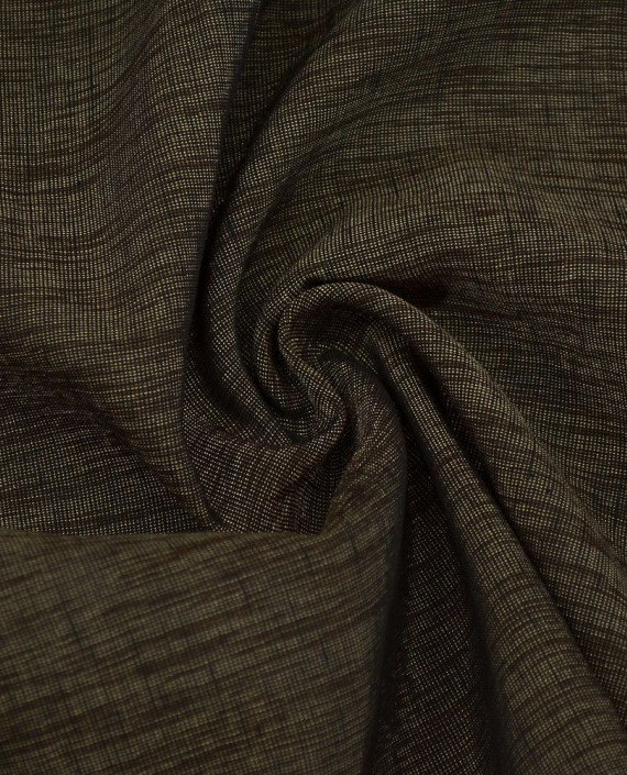 Ткань Лен Рубашечно-костюмный 0424 цвет коричневый меланж картинка