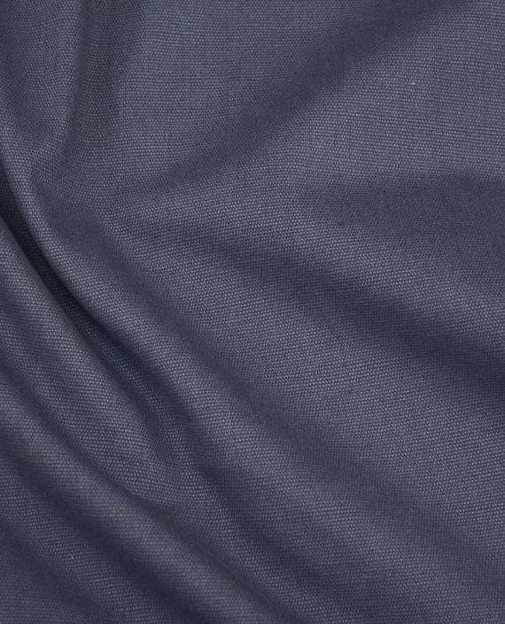 Ткань Лен Рубашечно-костюмный 0425 цвет синий картинка 2