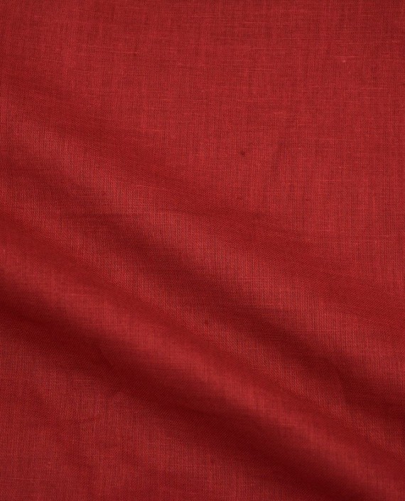 Ткань Лен Рубашечный 0426 цвет бордовый картинка 2