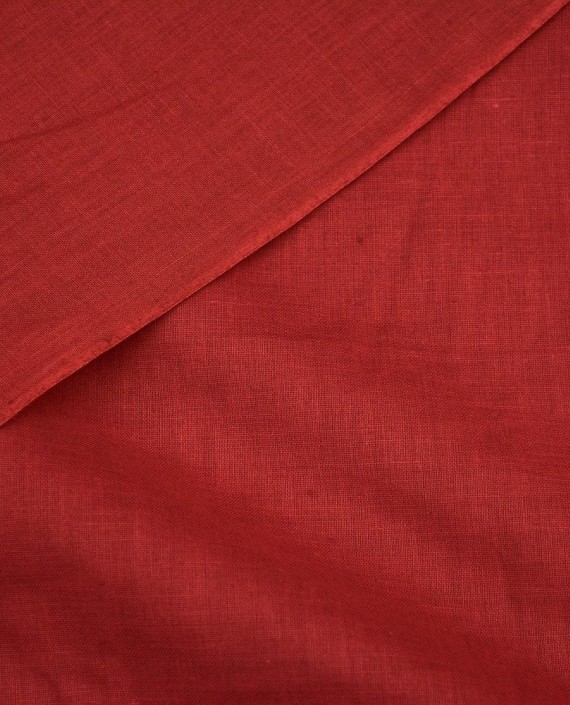 Ткань Лен Рубашечный 0426 цвет бордовый картинка 1
