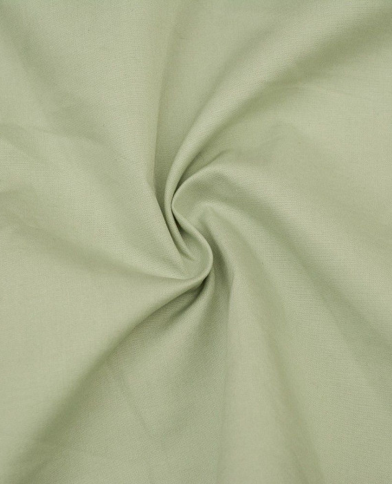 Ткань Лен Костюмный 0435 цвет зеленый картинка