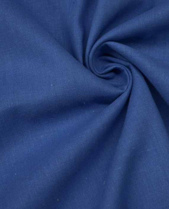 Ткань Лен Рубашечный 0446 цвет синий картинка
