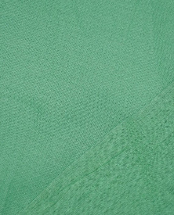 Ткань Лен Рубашечный 0457 цвет зеленый картинка 1