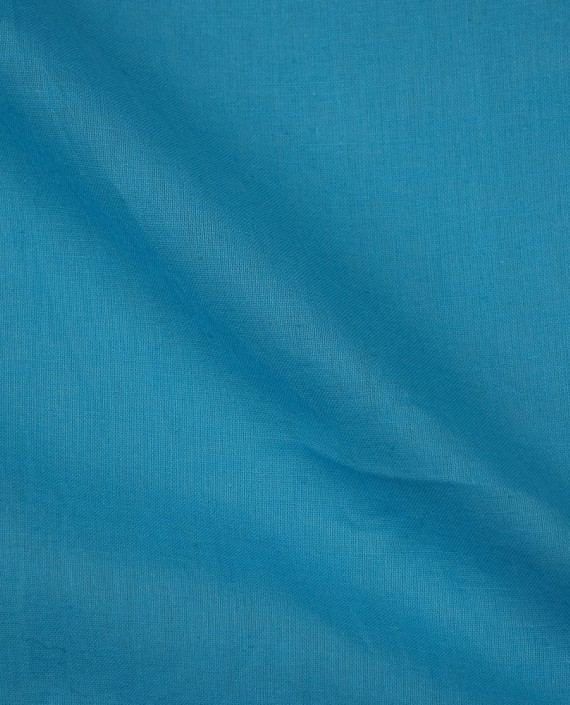 Ткань Лен Рубашечный 0464 цвет голубой картинка 1