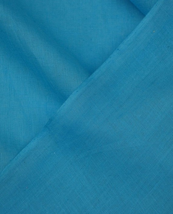 Ткань Лен Рубашечный 0464 цвет голубой картинка 2