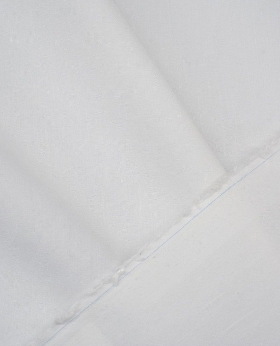 Ткань Лен Рубашечно-костюмный 0466 цвет белый картинка 1