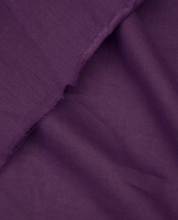 Ткань Лен Рубашечный 0480 цвет фиолетовый картинка 1