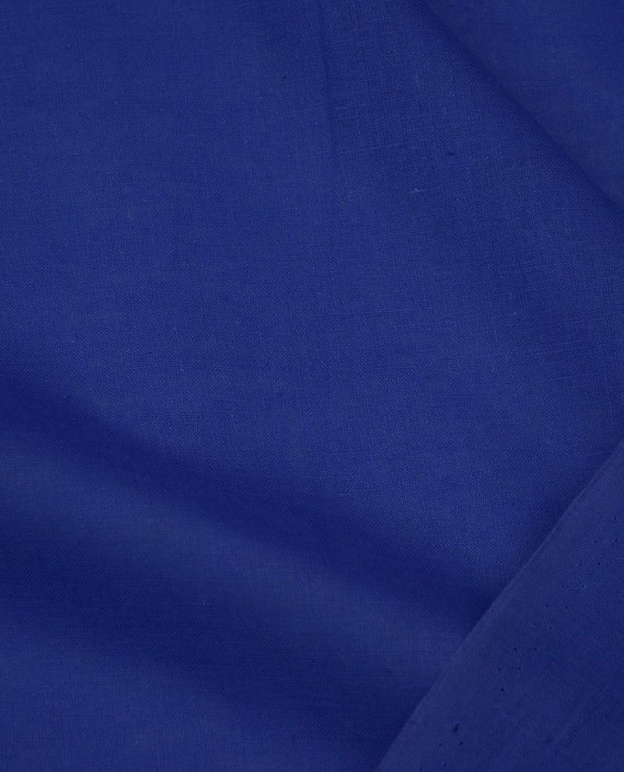 Ткань Лен Рубашечный 0487 цвет синий картинка 2