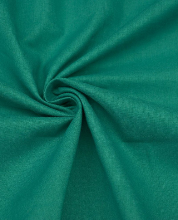 Ткань Лен Рубашечный 0490 цвет зеленый картинка