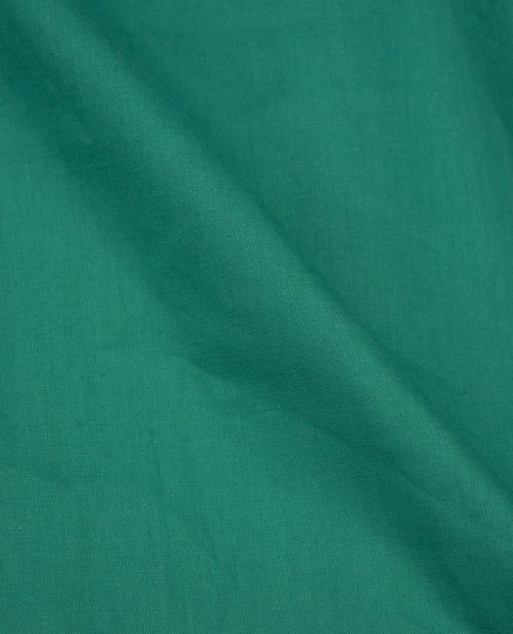 Ткань Лен Рубашечный 0490 цвет зеленый картинка 2