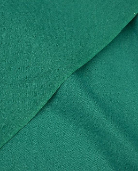Ткань Лен Рубашечный 0490 цвет зеленый картинка 1