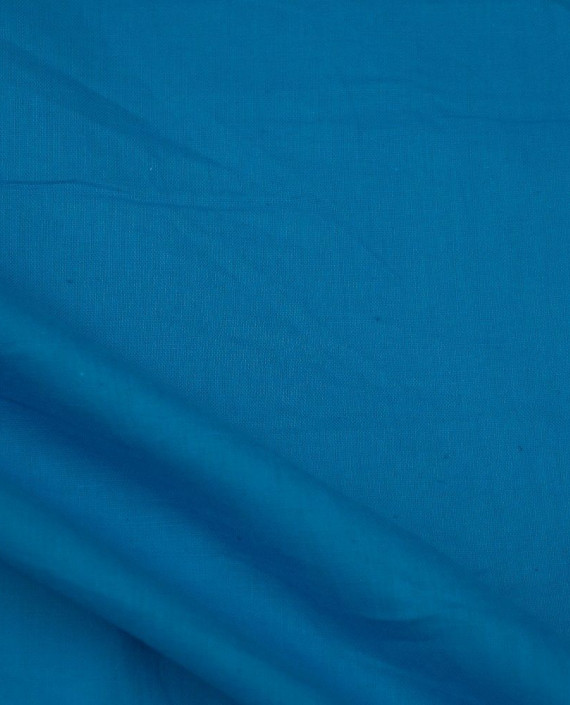 Ткань Лен Рубашечный 0491 цвет голубой картинка 2