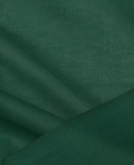 Ткань Лен Рубашечный 0496 цвет зеленый картинка 1