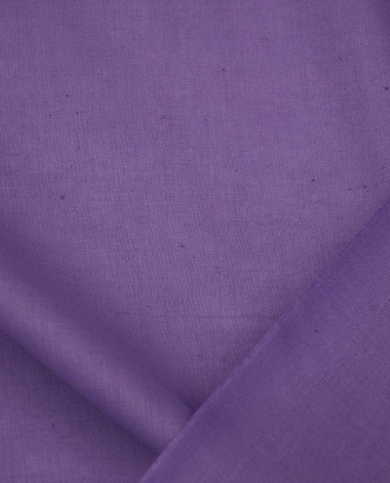 Ткань Лен Рубашечный "Сиреневый" 0500 цвет фиолетовый картинка 2