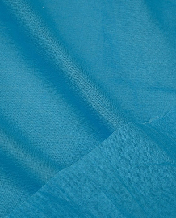 Ткань Лен Рубашечный 0503 цвет голубой картинка 2