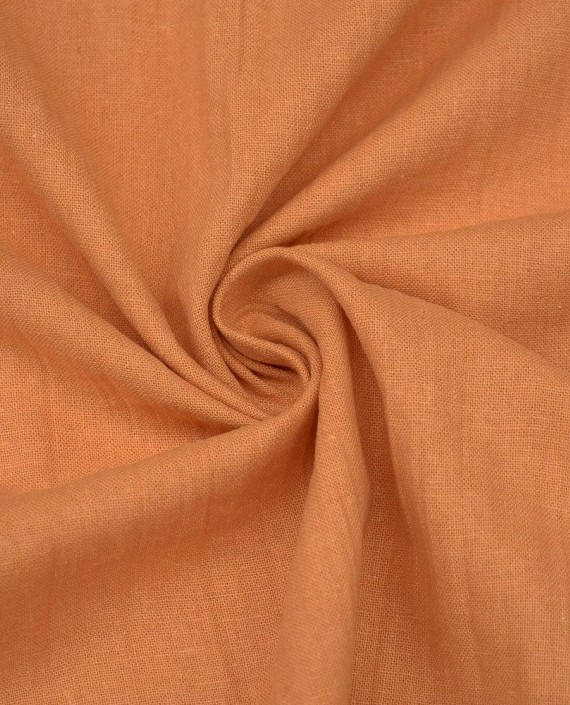 Ткань Лен Костюмный 0508 цвет оранжевый картинка