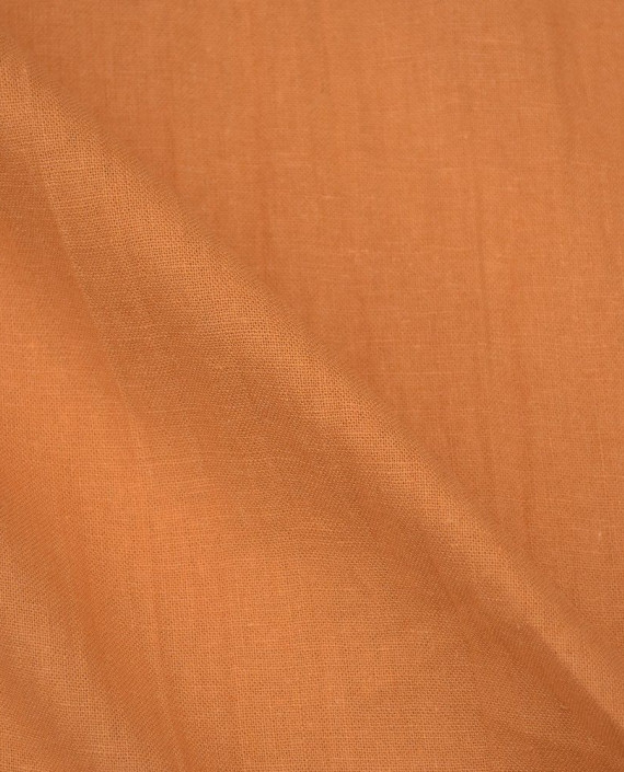 Ткань Лен Костюмный 0508 цвет оранжевый картинка 2