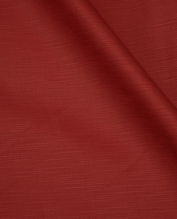 Последний отрез-0.8м Ткань Лен Костюмный 10511 цвет красный картинка 1