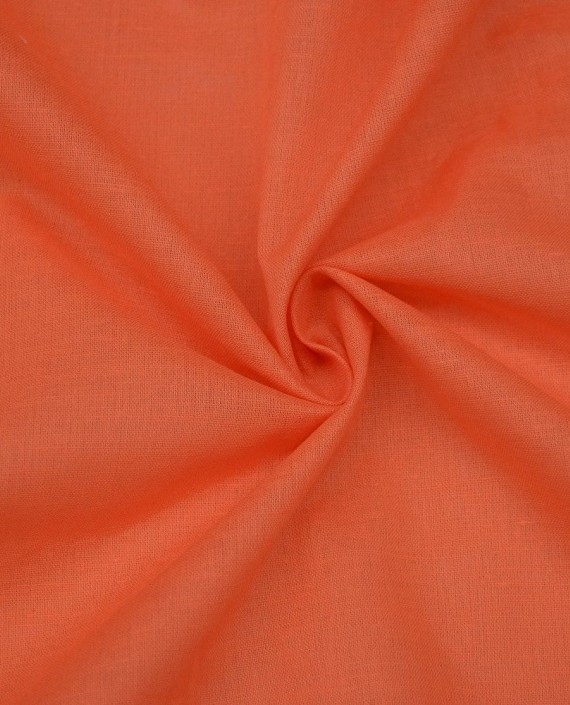 Ткань Лен Рубашечный "Апельсин" 0514 цвет оранжевый картинка